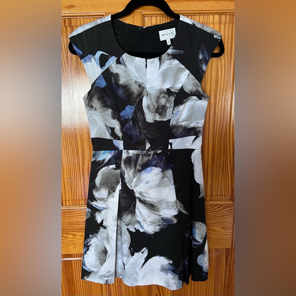 Milly Floral Sheath Midi Dress